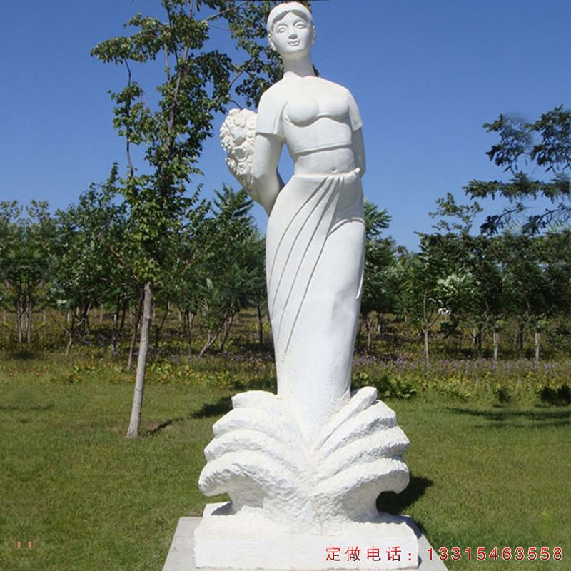 古代美女人物石雕