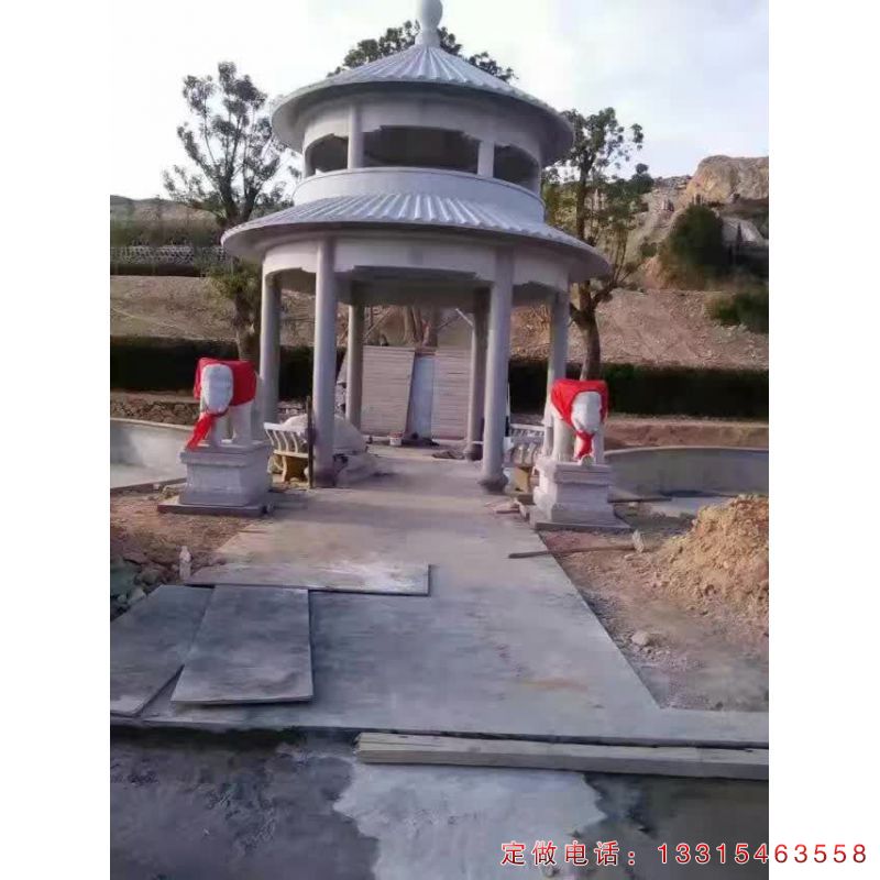 公园凉亭石雕（1）