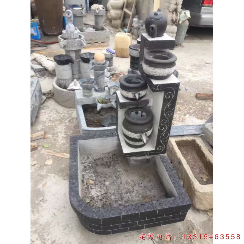 庭院茶壶景观石雕（2）