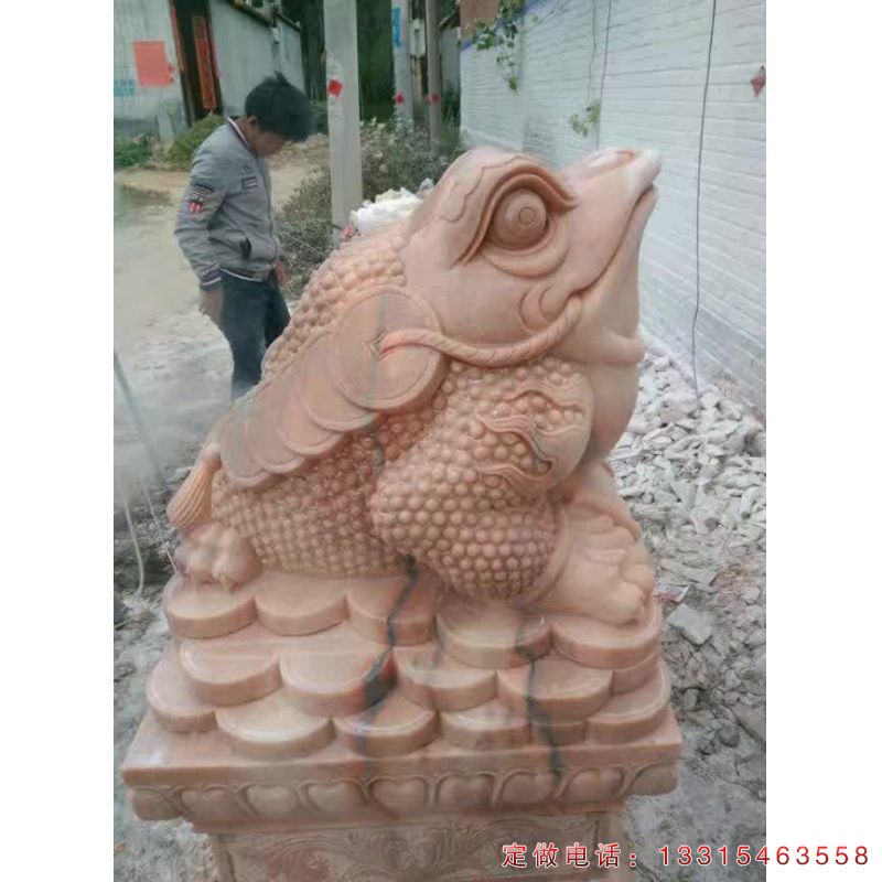 企业招财金蝉石雕（1）