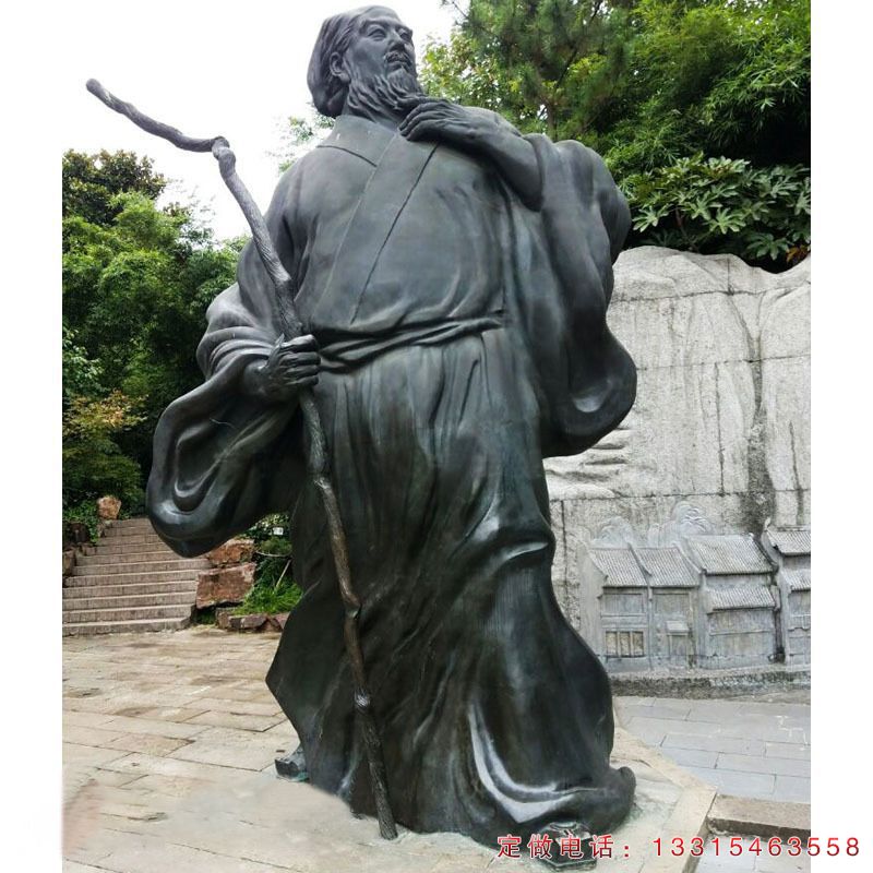 广场苏轼人物铜雕（1）