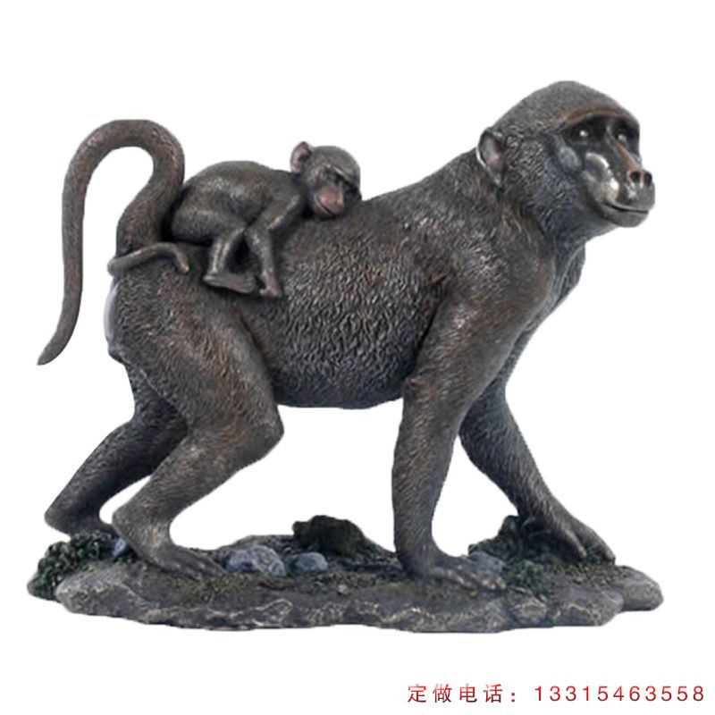 广场十二生肖猴铜雕（1）