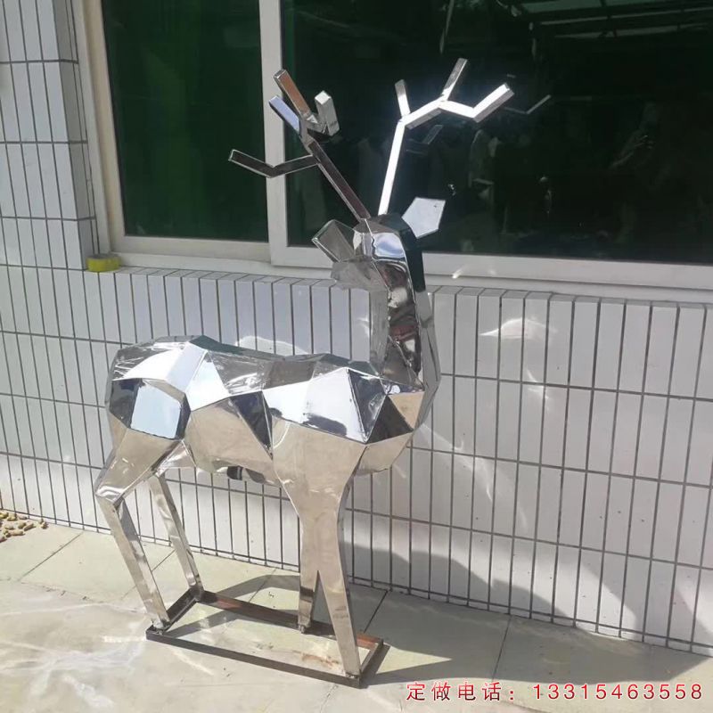 不锈钢动物雕塑鹿