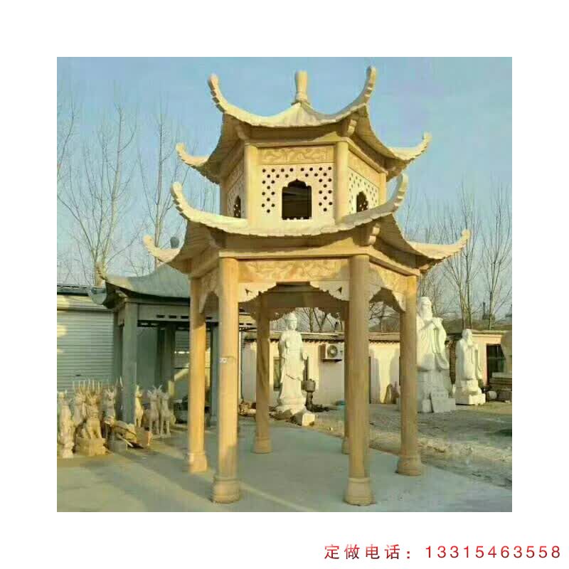 公园凉亭建筑雕塑