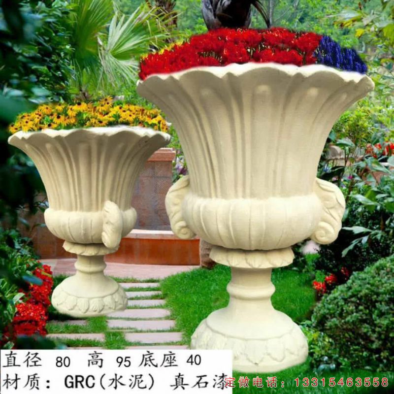 大理石欧式花盆景观雕塑（1）