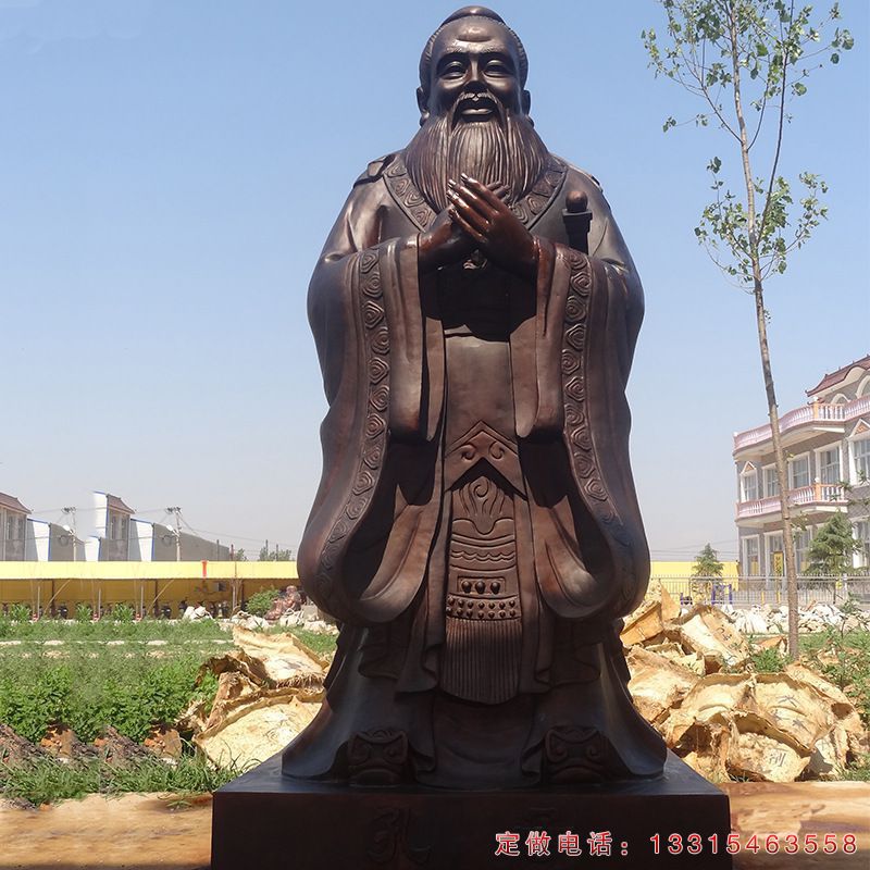 校园孔子人物铜雕（3）
