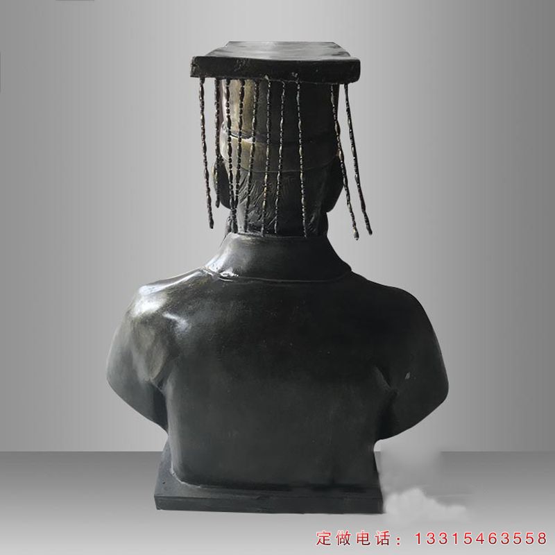 黄帝古代人物铜雕（3）