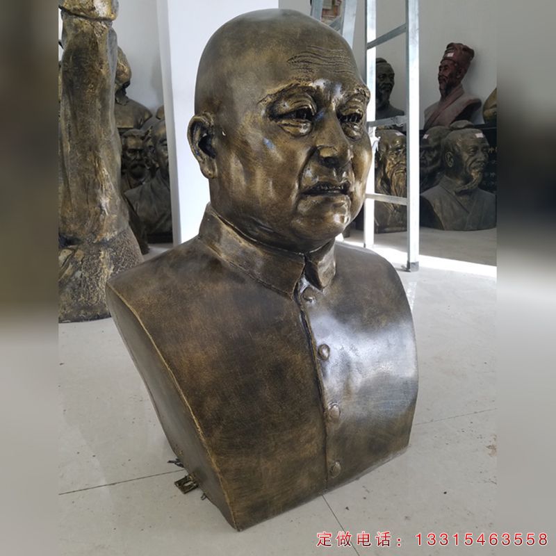 黄炎培校园名人铜雕（3）