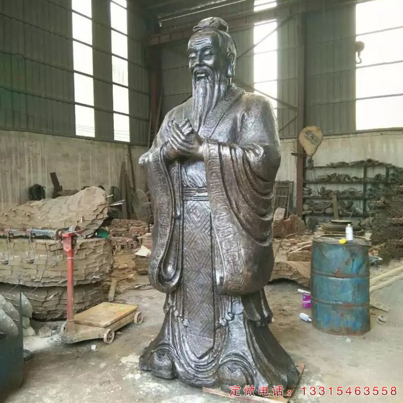 校园老子古代名人铜雕（2）