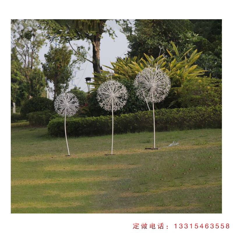 不锈钢蒲公英公园景观雕塑（7）
