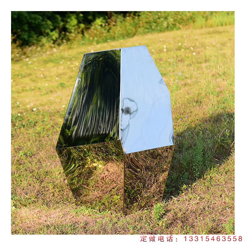 不锈钢简约公园景观雕塑（8）