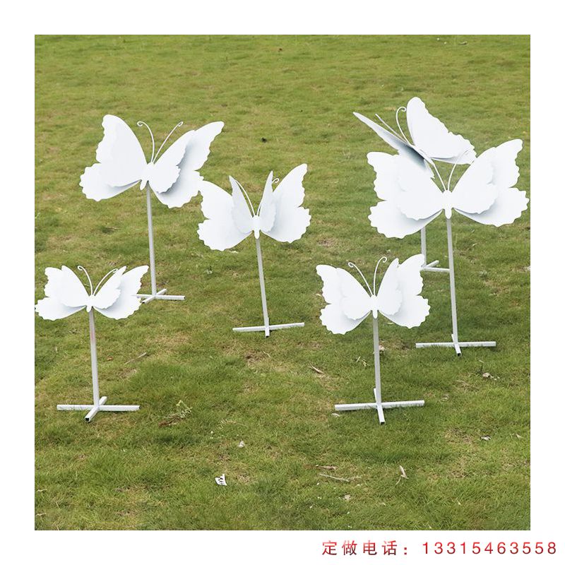 不锈钢公园蝴蝶动物雕塑（2）