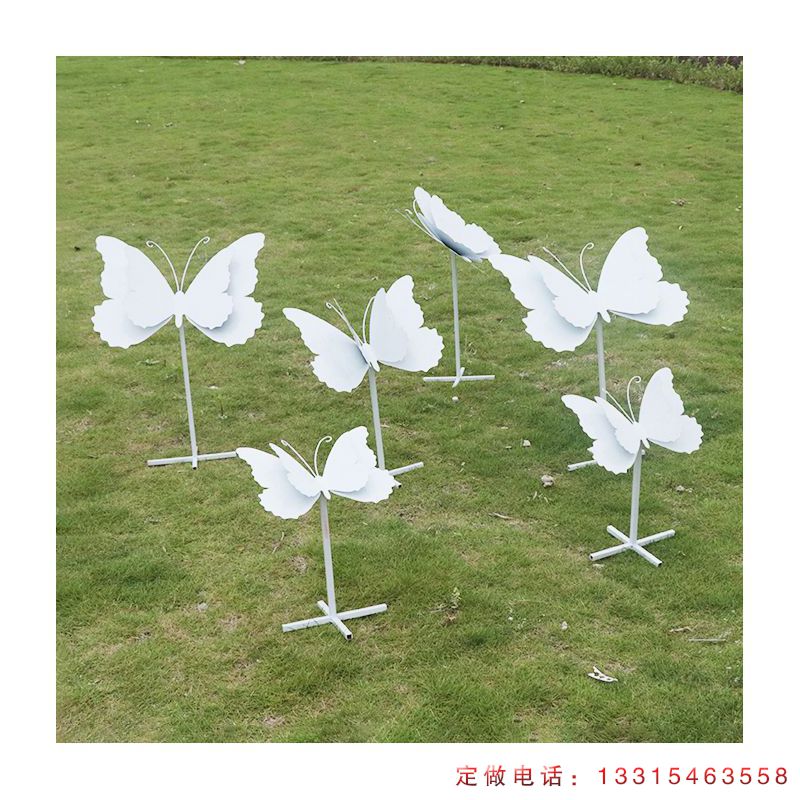 不锈钢公园蝴蝶动物雕塑（9）