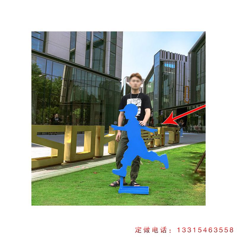 不锈钢运动人物雕塑（5）