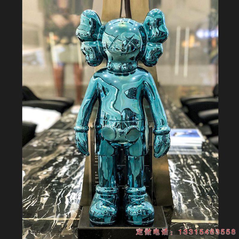 不锈钢抽象动漫机器人雕塑（8）