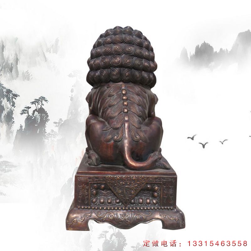 铜狮子城市动物雕塑（2）
