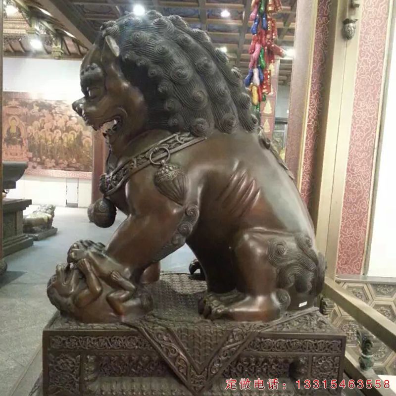 铜狮子城市动物雕塑（4）
