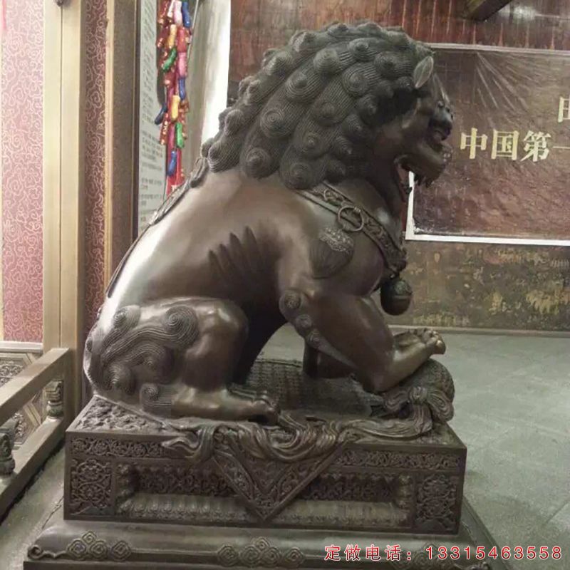 铜狮子城市动物雕塑（3）