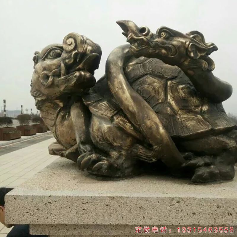 城市龙龟动物铜雕（3）