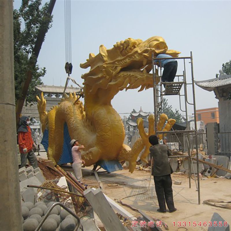 广场铜雕龙动物雕塑（3）