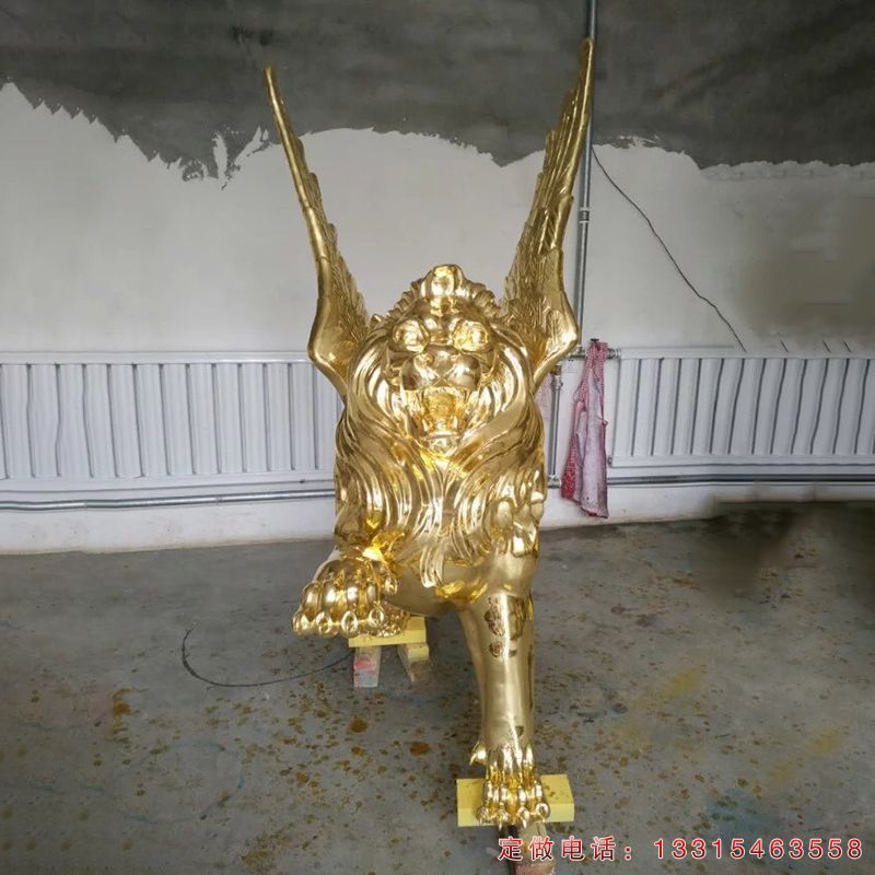 铜雕狮子城市动物雕塑（3）