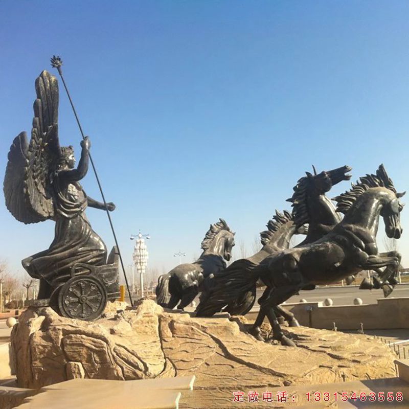 铜雕阿波罗战车城市景观雕塑（1）