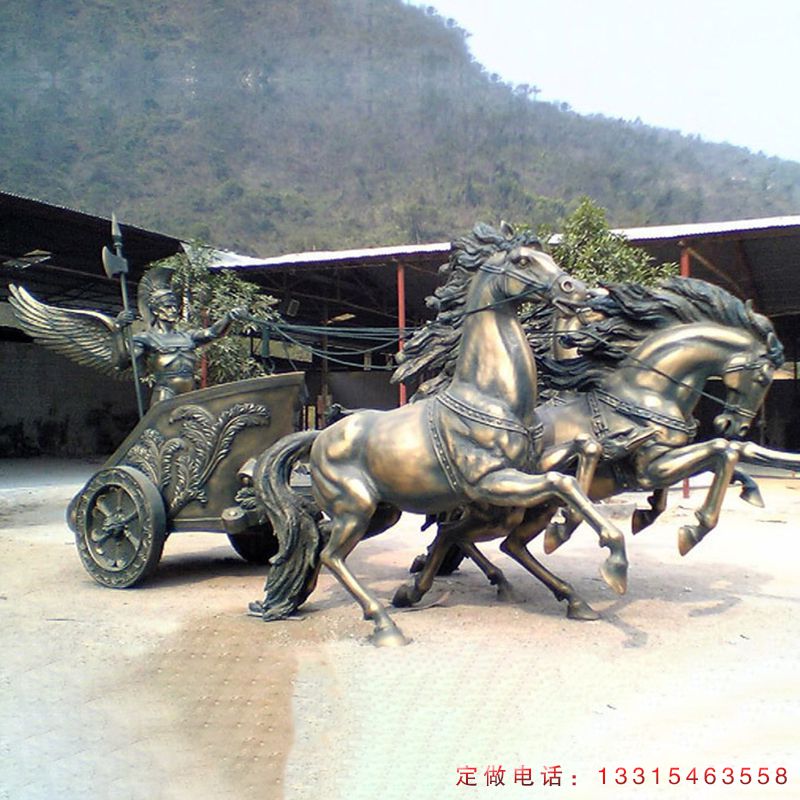 铜雕阿波罗战车城市景观雕塑（5）