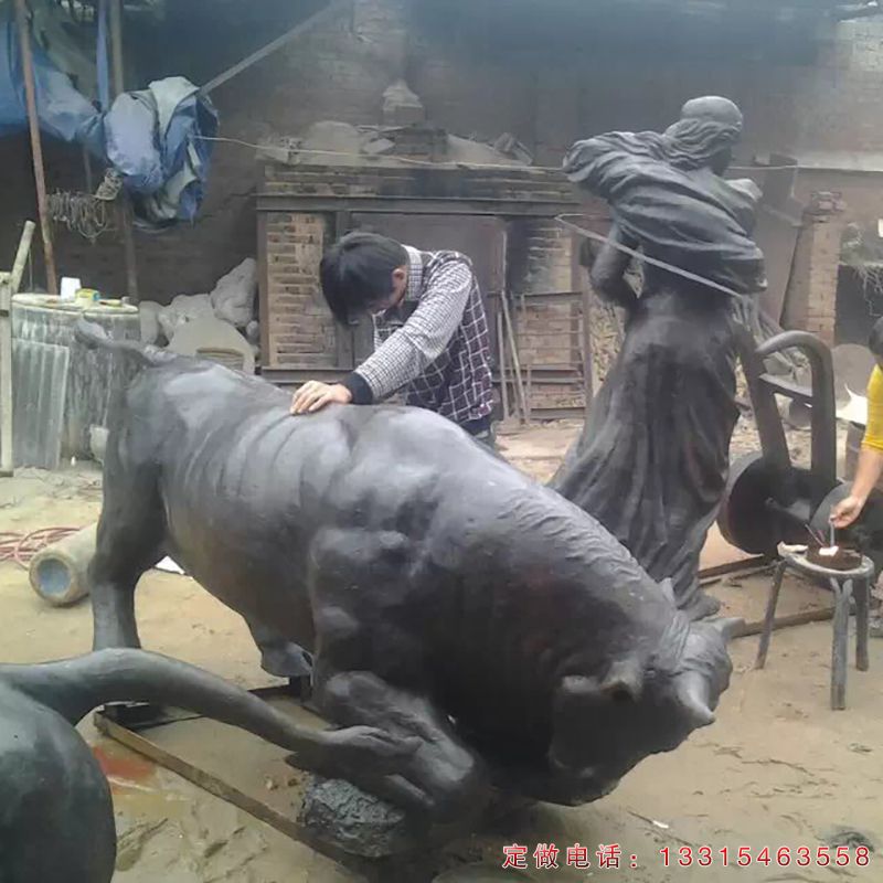 牛动物铜雕（4）
