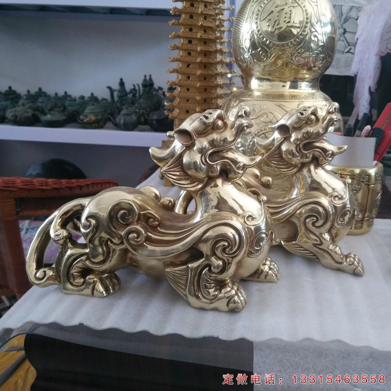 铜雕貔貅动物雕塑（2）