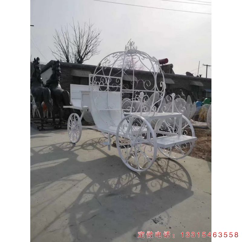 公园马车不锈钢景观雕塑（1）