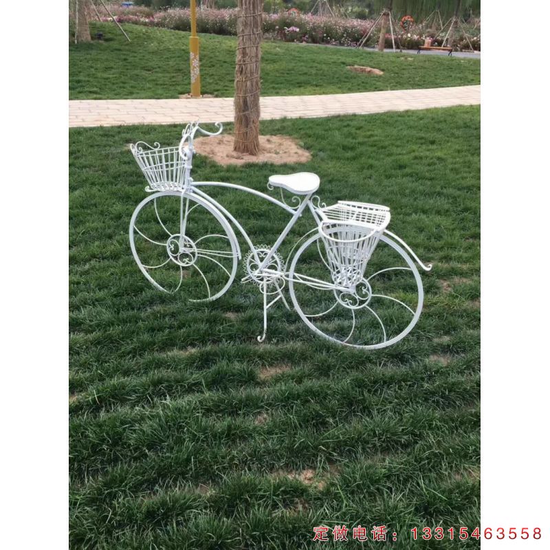 自行车公园不锈钢景观雕塑（1）