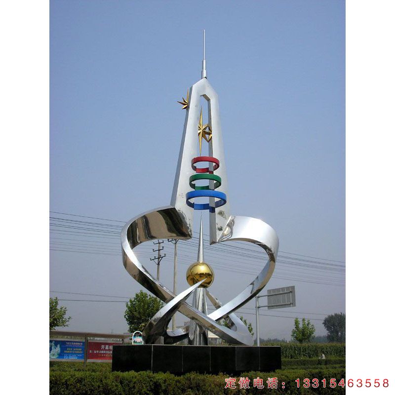 城市避雷针不锈钢建筑雕塑（1）