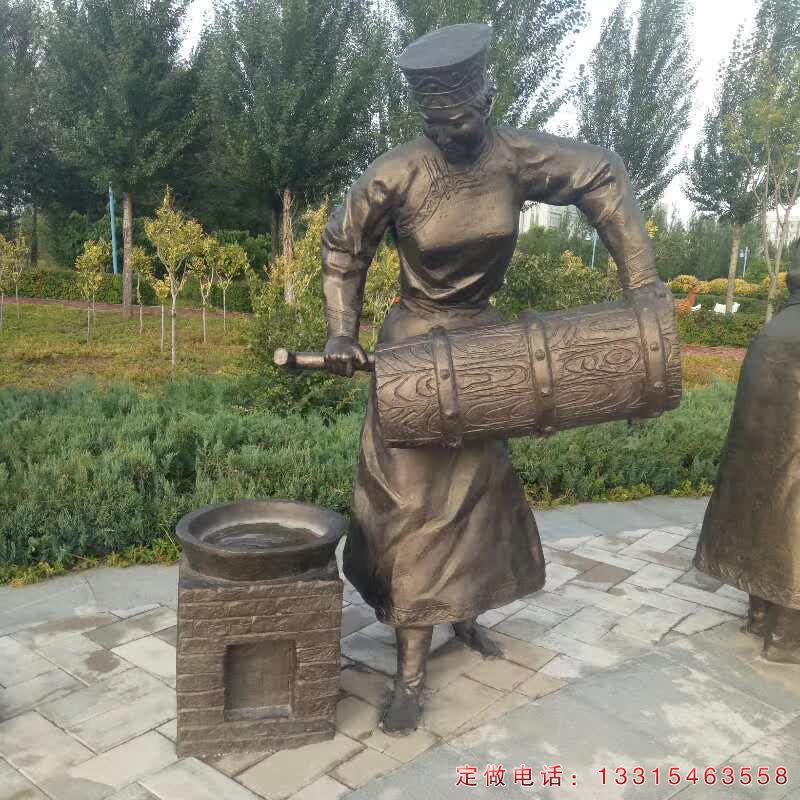 少数民族公园铜雕人物雕塑（1）