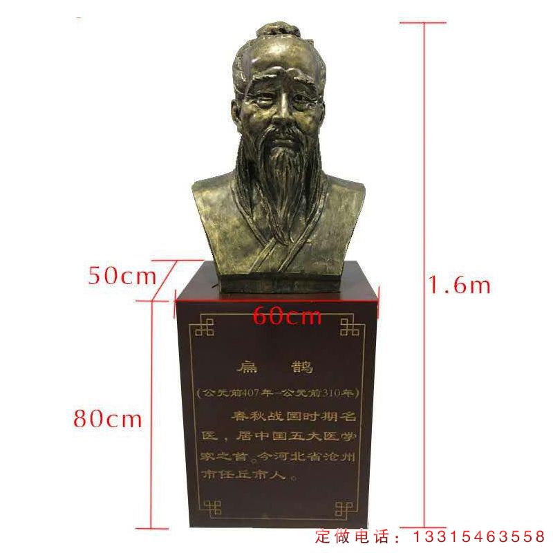 扁鹊公园铜雕人物雕塑（1）