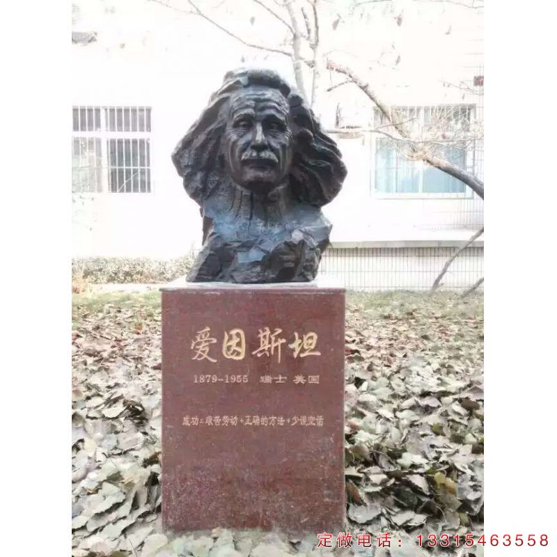 校园爱因斯坦铜雕人物雕塑（1）