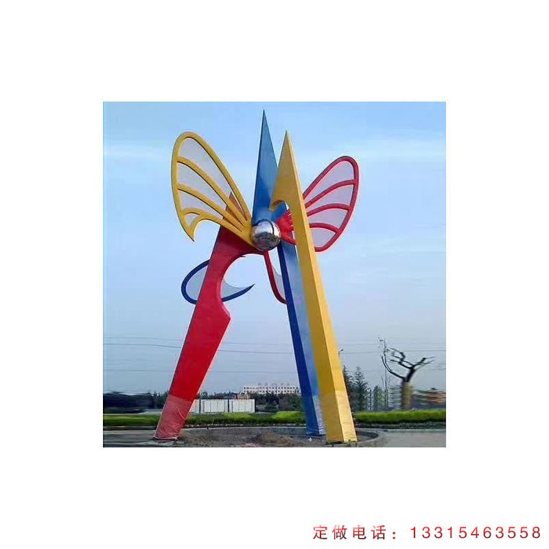 城市不锈钢标志景观雕塑（1）