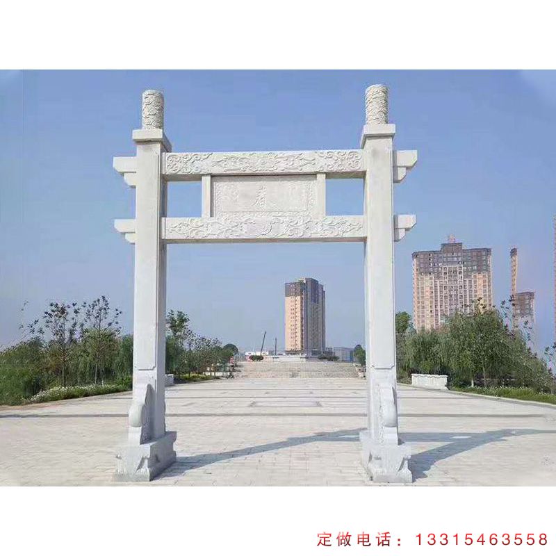 公园牌坊大理石建筑雕塑（1）