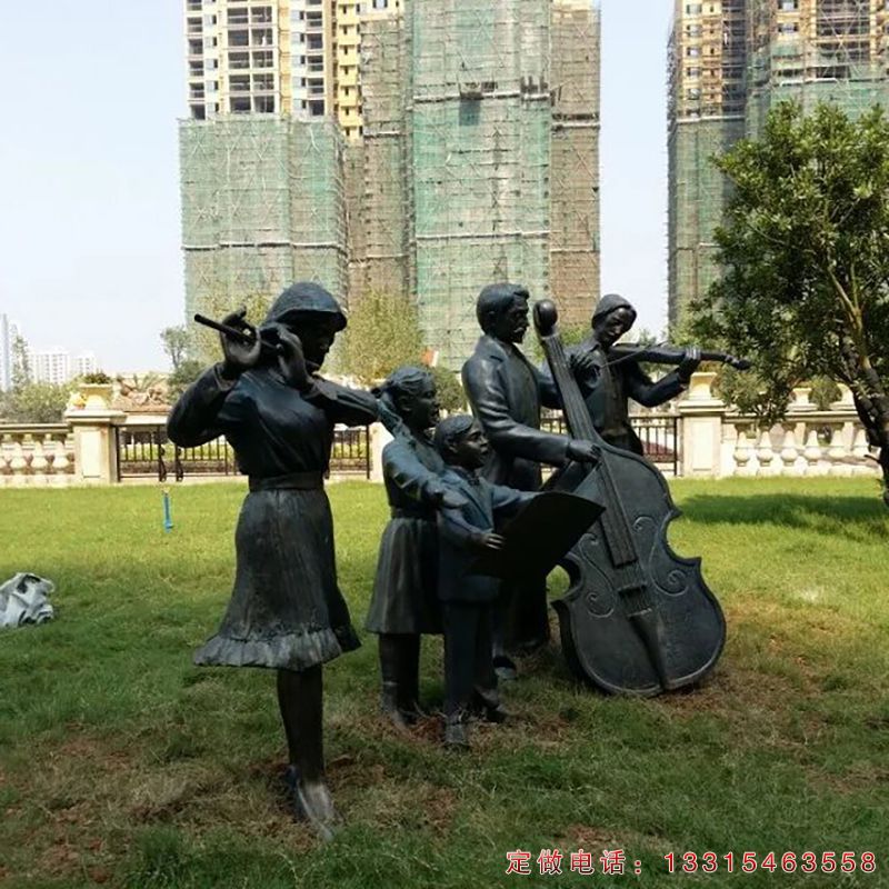 乐队铜雕城市人物雕塑（1）
