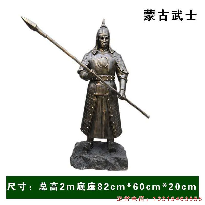 公园武士铜雕人物雕塑（1）