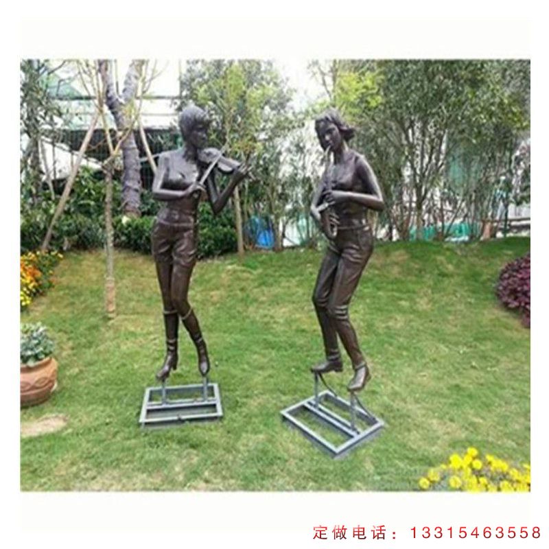 公园铜雕音乐人物雕塑（1）