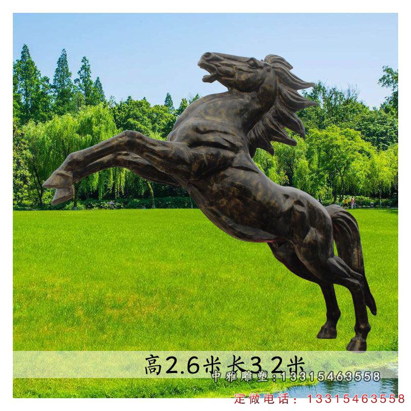 玻璃钢飞马雕塑仿铜动物雕塑3